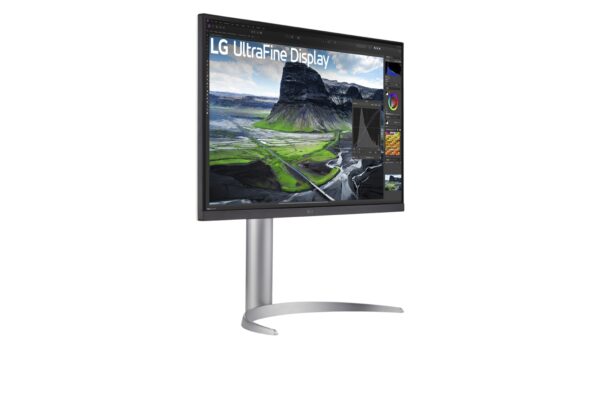 Ecran LG 27" 4K LED Reference: LG 27UQ850V-W , vue de coté