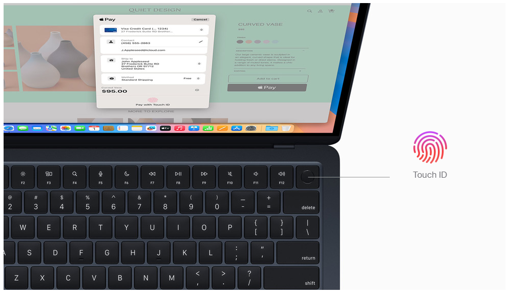 macbook air m4 magic keyboard avec touch id