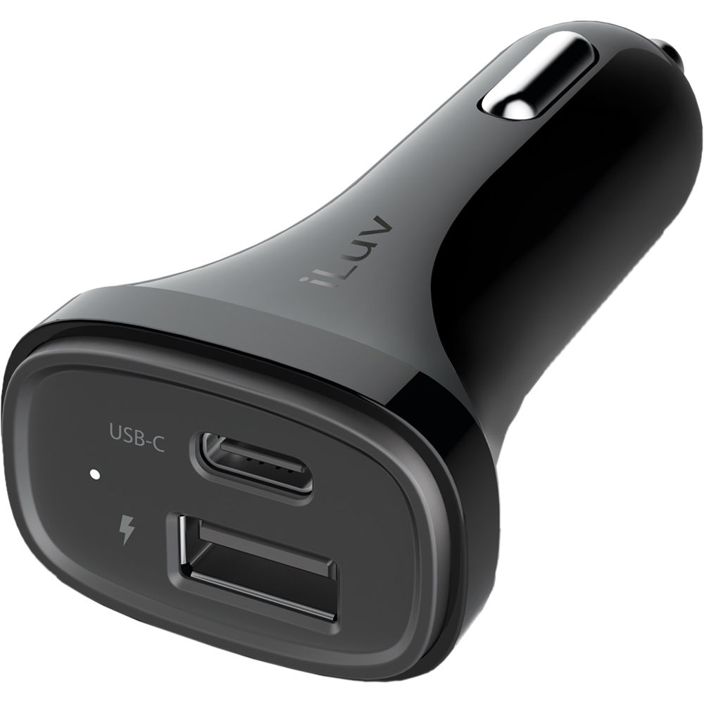 Chargeur universel double USB pour voiture avec USB-C et port USB standard