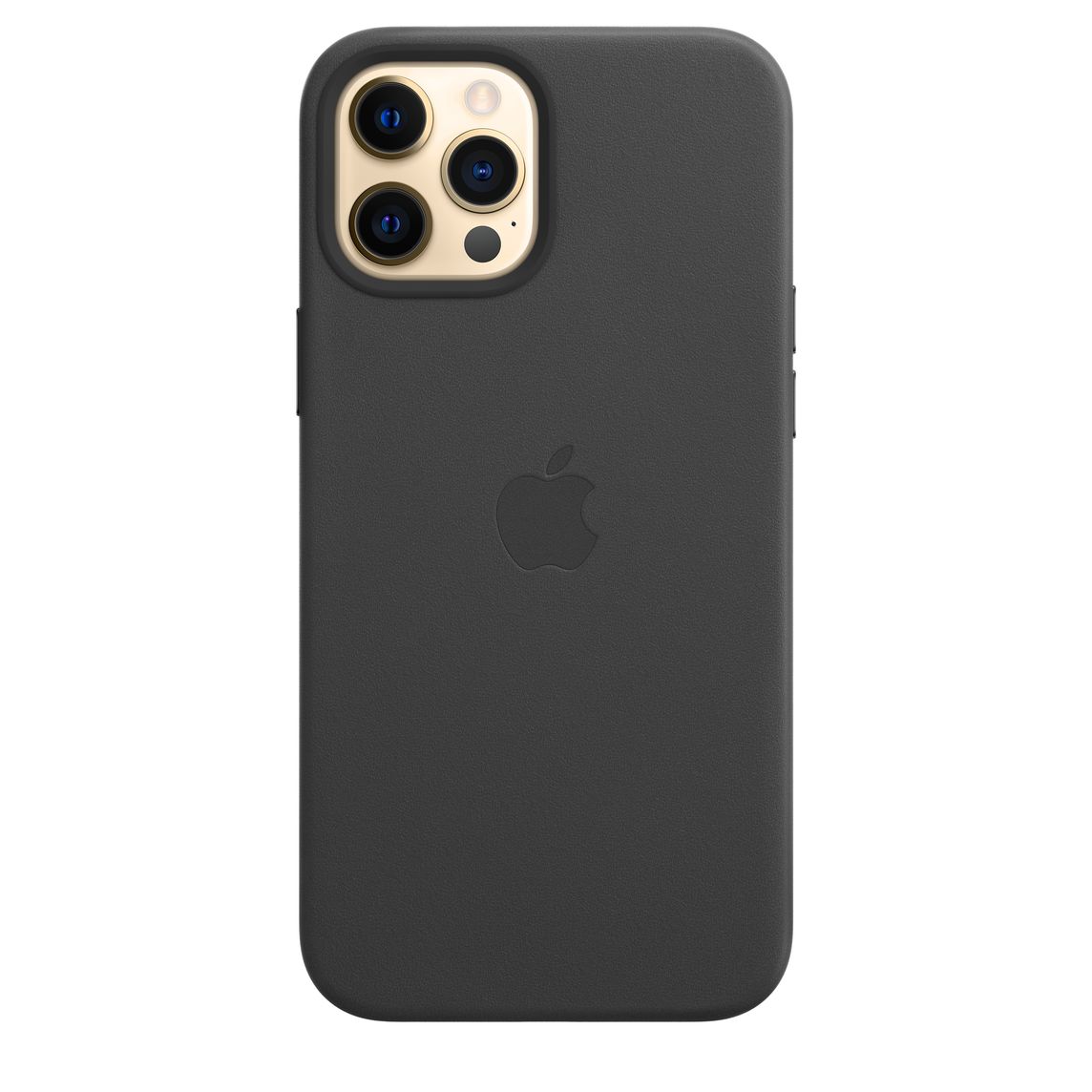 Coque en cuir avec MagSafe pour iPhone 12 | 12 Pro – Noir