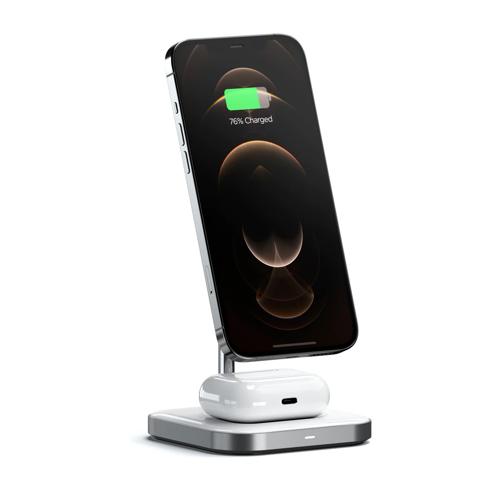 ALUMINUM 2-IN-1 MAGNETIC WIRELESS CHARGING STAND
